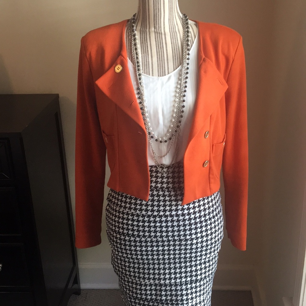 Orange blazer jacket from H&M gold